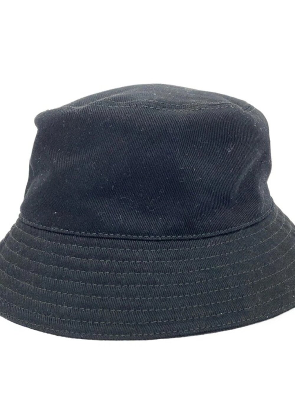 miu miu Drill Bucket Hat 5HC196 Black White Cotton Hat